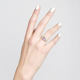 MIA RING WITH RADIANT PINK SAPPHIRE & DIAMONDS - rings