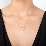 MOSAIC DIAMOND PENDANT IN YELLOW GOLD - NECKLACES