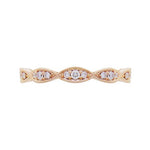 NAVETTE DIAMOND RING IN ROSE GOLD - ALL RINGS