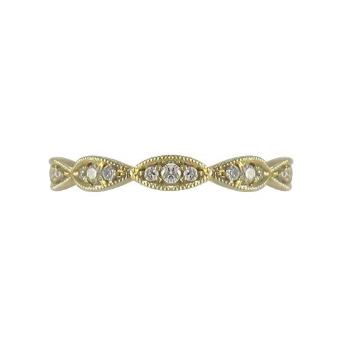 NAVETTE DIAMOND RING IN YELLOW GOLD - ALL RINGS