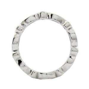 PETAL & BUD WEDDING BAND IN WHITE GOLD WITH DIAMONDS - ANNIVERSARY & CELEBRATION RINGS