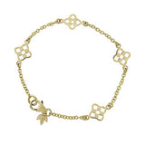 PRIMROSE FOUR CHARM BRACELET IN YELLOW GOLD - BRACELETS