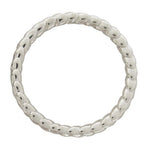TWISTED ROPE WEDDING BAND IN WHITE GOLD - ALL RINGS