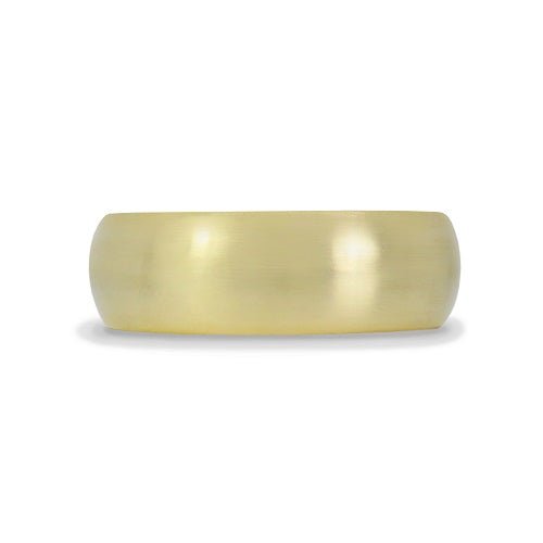 ROUND MATTE FINISH WEDDING BAND IN GOLD - ALL RINGS