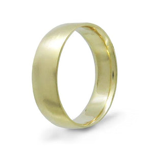 ROUND MATTE FINISH WEDDING BAND IN GOLD - ALL RINGS