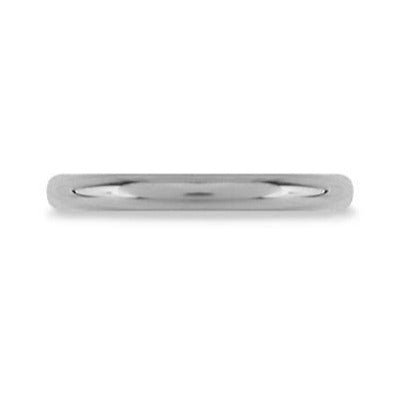 ROUND PROFILE 3MM WEDDING RING IN PLATINUM - ALL RINGS