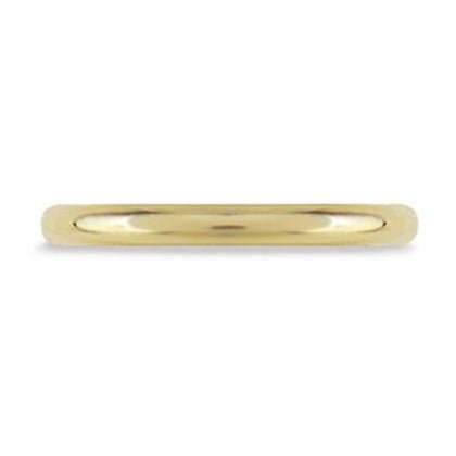 ROUND PROFILE 3MM WEDDING RING IN YELLOW GOLD - ALL RINGS