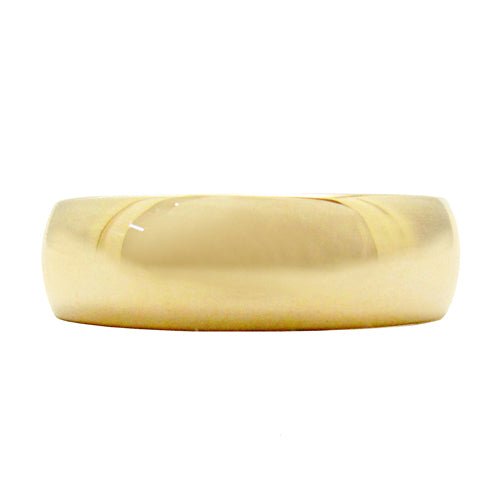 ROUNDED WEDDING BAND IN YELLOW GOLD - ALL RINGS
