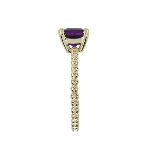 TESSA RING IN YELLOW GOLD WITH AMETHYST - ANNIVERSARY & CELEBRATION RINGS