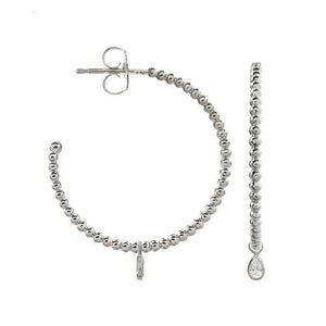 TESSA DIAMOND DROP ENHANCERS IN WHITE GOLD - EARRINGS