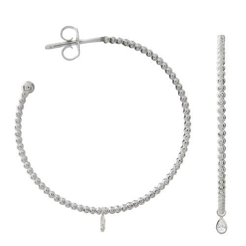 TESSA DIAMOND DROP ENHANCERS IN WHITE GOLD - EARRINGS