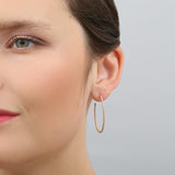 TESSA HOOP EARRINGS LARGE IN YELLOW GOLD - EARRINGS