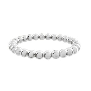 WIDER TESSA STACKING RING IN STERLING - SILVER JEWELLERY