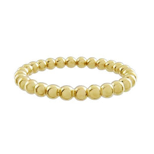 WIDER TESSA STACKING RING IN YELLOW GOLD - ALL RINGS