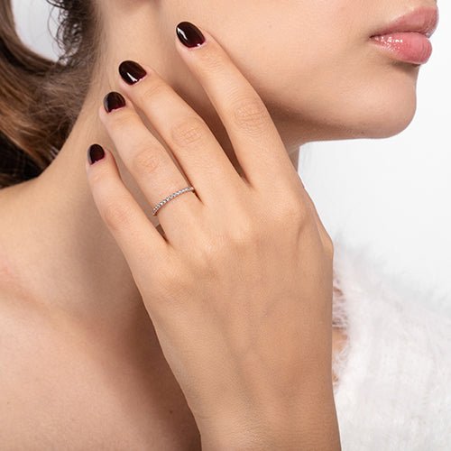 TESSA STACKING RING IN WHITE GOLD - ALL RINGS