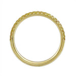 THREE ROW STAGGERED RING WITH YELLOW SAPPHIRES - ANNIVERSARY & CELEBRATION RINGS