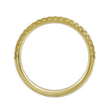 THREE ROW STAGGERED RING WITH YELLOW SAPPHIRES - ANNIVERSARY & CELEBRATION RINGS