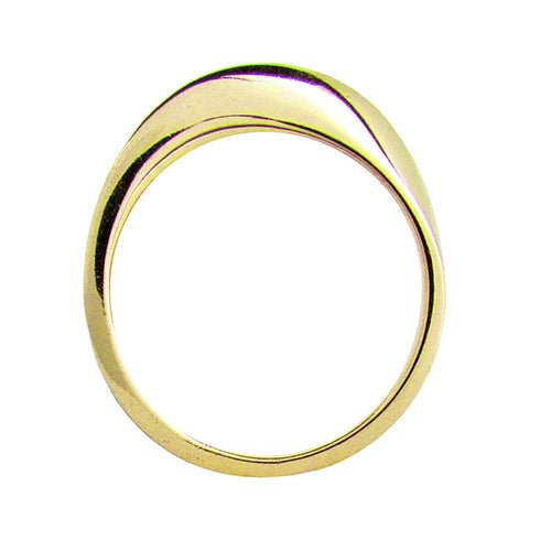 TORQUE WEDDING BAND IN YELLOW GOLD - ANNIVERSARY & CELEBRATION RINGS