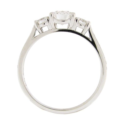 TRINITY RING IN WHITE GOLD WITH DIAMONDS - ALL ENGAGEMENT RINGS