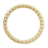 TWISTED ROPE WEDDING BAND IN YELLOW GOLD - ALL RINGS