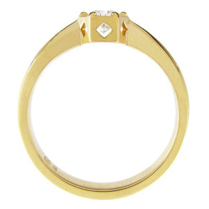 VICTORIA ENGAGEMENT RING IN YELLOW GOLD WITH DIAMOND - ALL ENGAGEMENT RINGS