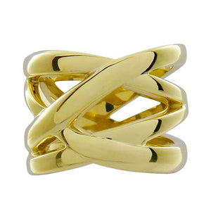 WOVEN NEST RING IN YELLOW GOLD -