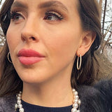 INSIDE OUT DIAMOND HOOP EARRINGS LARGE IN YELLOW GOLD - EARRINGS